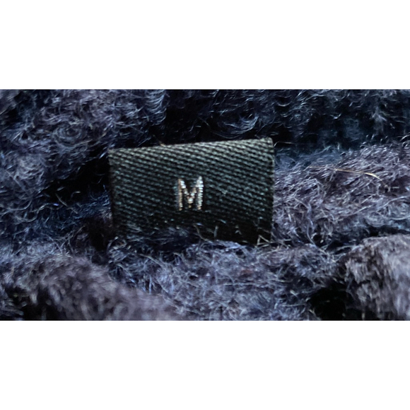 Guess Los Angeles Wool Coat Navy Asymmetrical Zip Quiet Luxury Cottagecore Trend - Picture 5 of 16